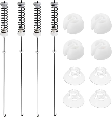 4 piezas (26.7 pulgadas) Kit de varilla de suspensión para arandela Amana NTW4605EW0 NTW4516FW1 NTW4516FW2 NTW4516FW3, Whirlpool WTW4800BQ0