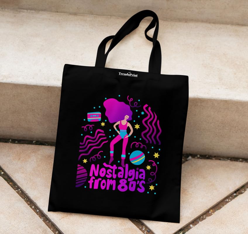 Image of TrendoPrint Reusable Shopping Bag Canvas Tote Bag for Grocery, College, Office & Shoulder Handbag Travel Bag for Men and Women (14x16 inches)