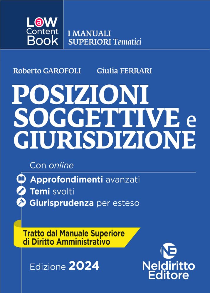 L(A)W Content Book. I Manuali Superiori Tematici. Posizioni Soggettive E Giurisdizione. Per Concorso In Magistratura. Con Espansione Online (Vol. 6) - 4