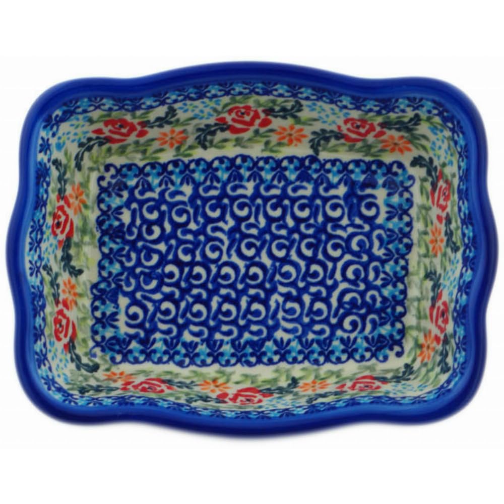 Authentic Polish Pottery Olive Dish Signature UNIKAT In