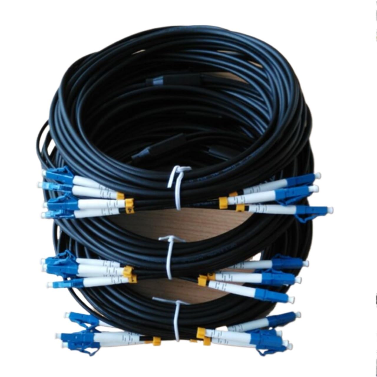 Câble de connexion à fibre optique monomode blindé à 4 cœurs (SC-SC LSZH 350 m)