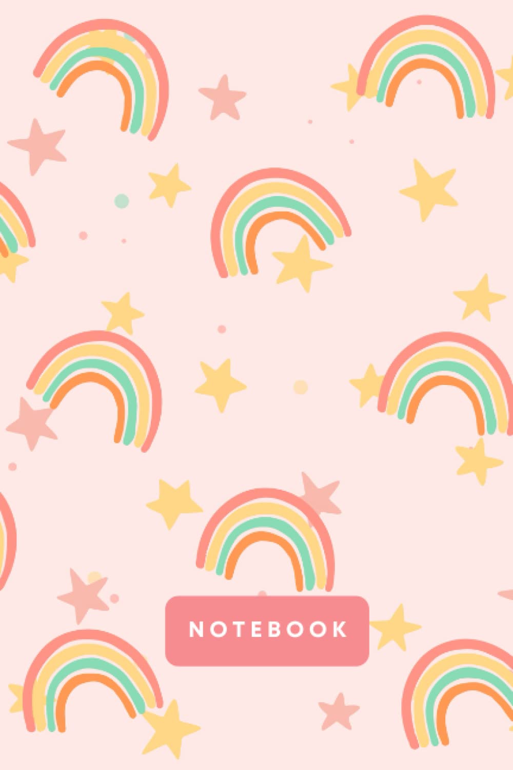 Rainbow Notebook: Kawaii Rainbow Notebook Journal | A5 6x9” | 120 College Ruled Lined Pages