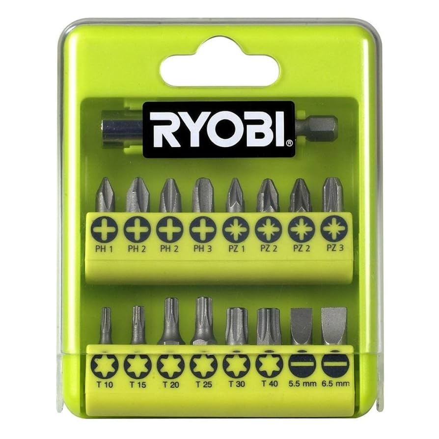 kurobee 。 L Ryobi RAK17SD Screwdriver Bit Set (17 Piece) - Screwdriver
