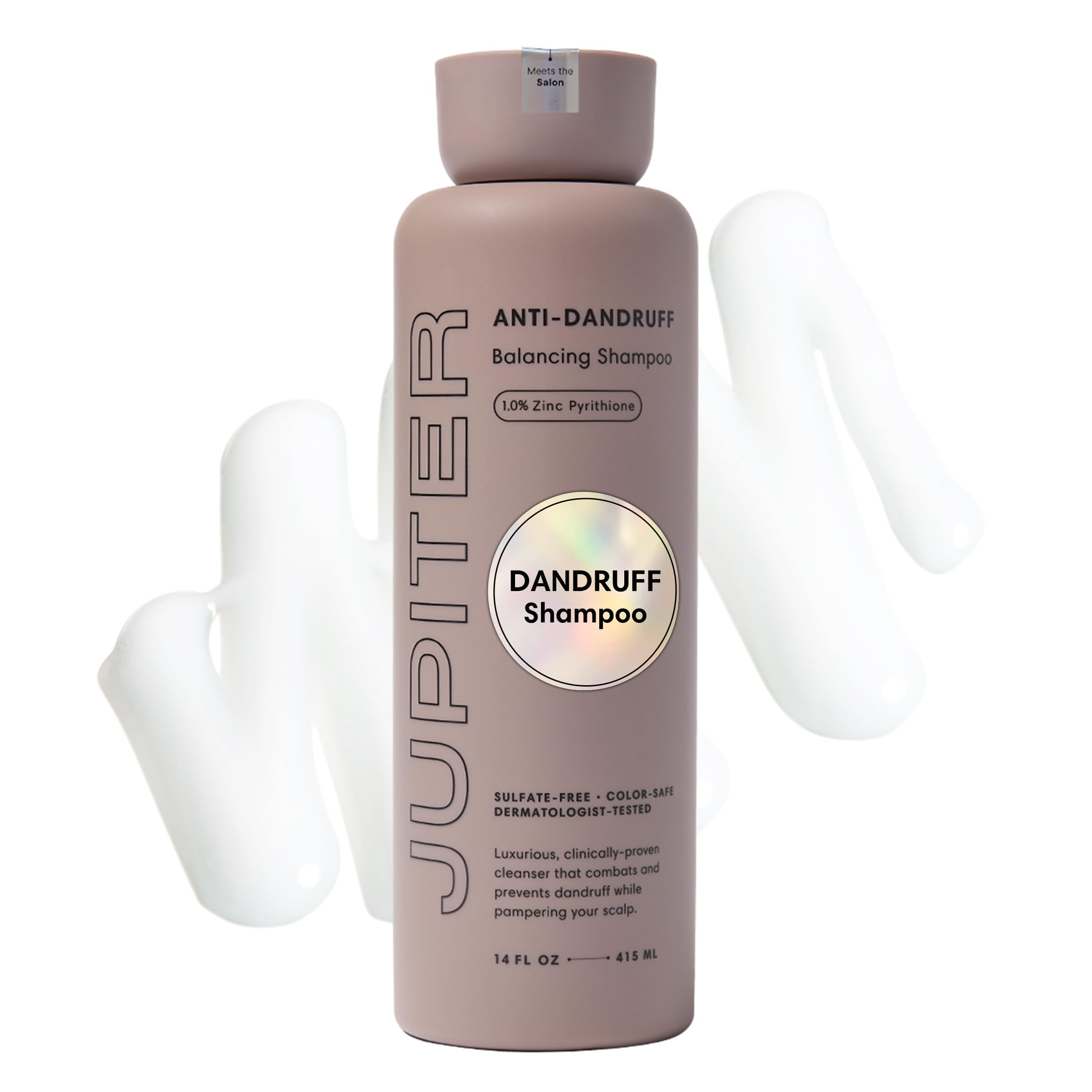 Jupiter Anti Dandruff Shampoo - Shampoo for Men & Women for Flaky, Itchy, Oily, & Dry Scalp - Nourishes Scalp and Reduces Breakage & Flakes - Color-Safe, Sulfate-Free, Paraben-Free