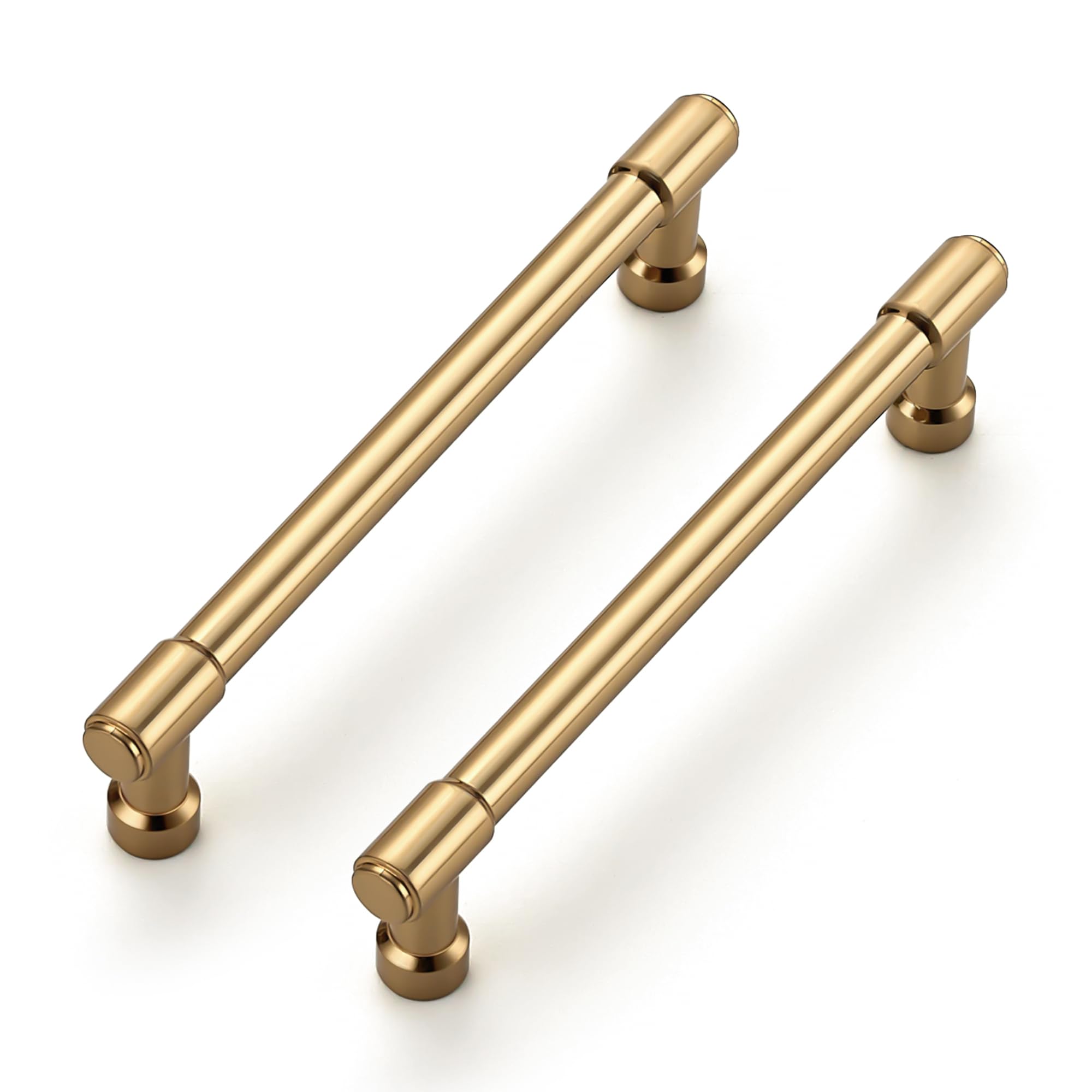 Ravinte Polished Champagne Bronze Cabinet Handles 5 Inch 10 Pack
