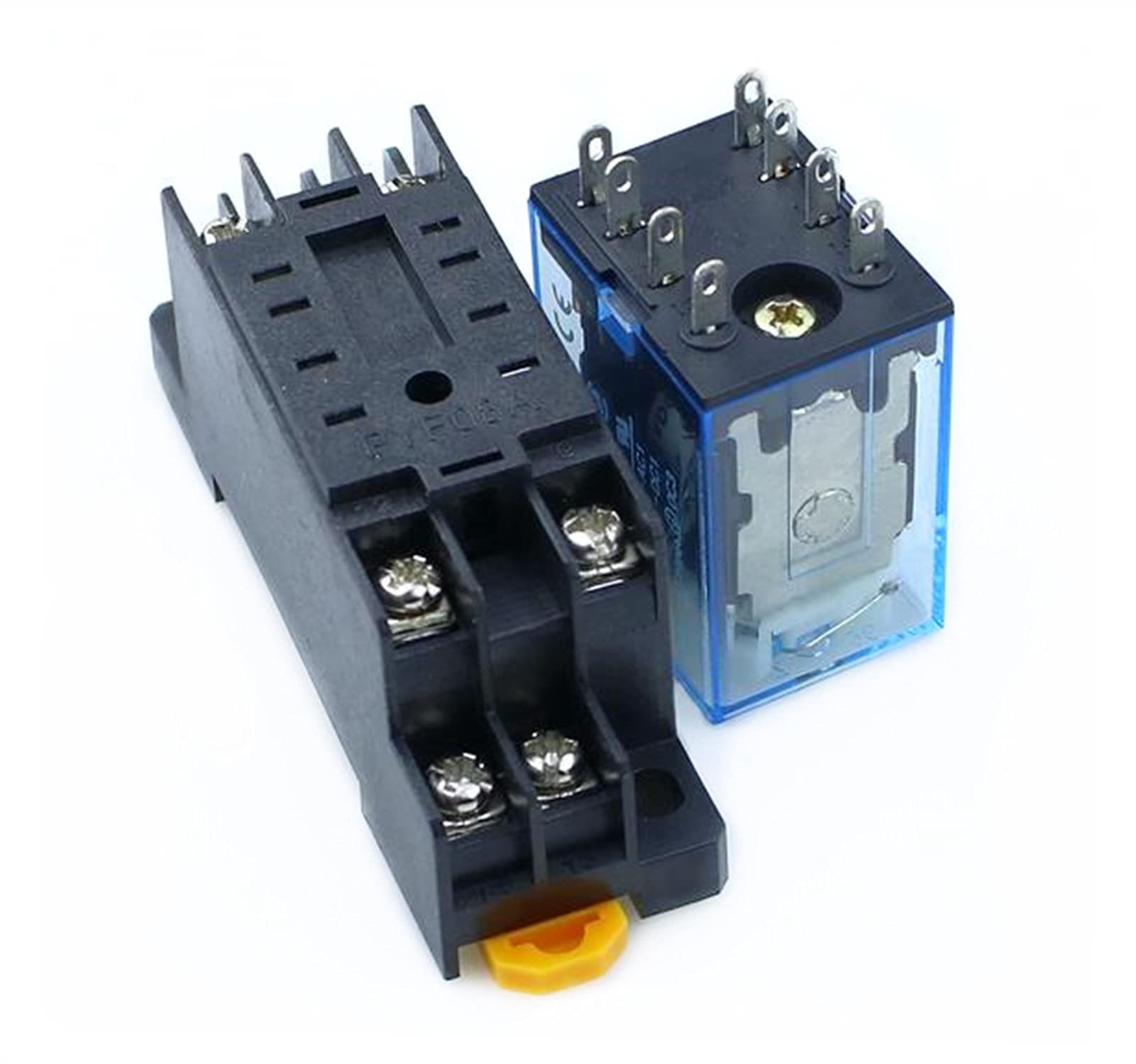 CZKE 10pcs MY2P HH52P MY2NJ 12V/24V AC/DC Bobina de propósito General Dpdt Micro Mini relé con zócalo (Size : DC 24V)