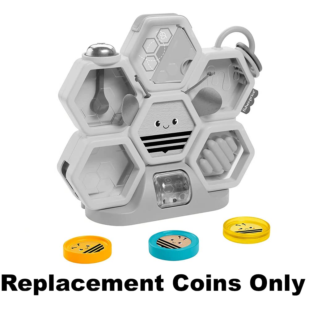 Replacement Parts for Fisher-Price Busy Activity Hive - GJW27 ~ Package of 3 Replacement Coins
