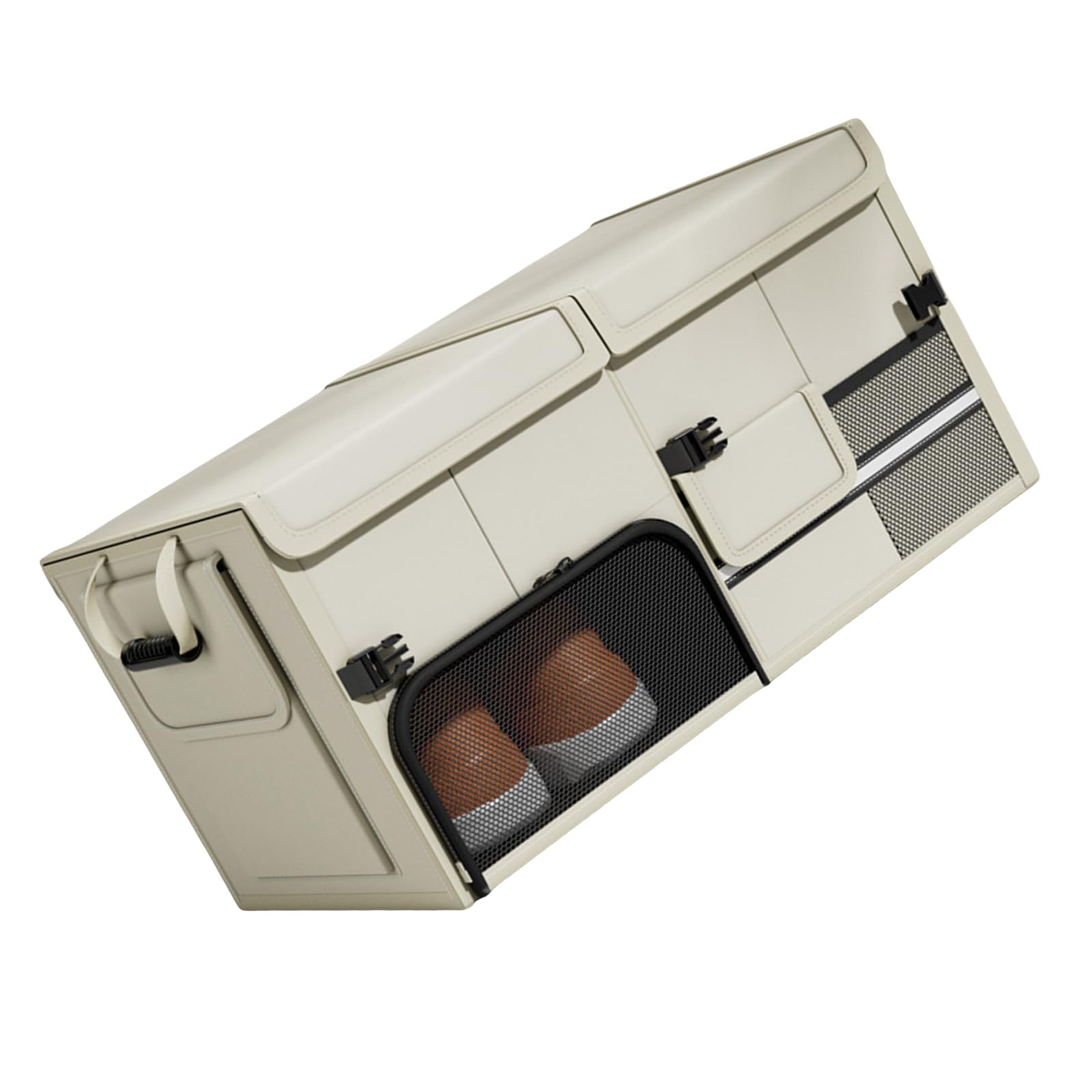 Caja de almacenamiento plegable para guantera de coche, organizadores de nailon para una gestión eficiente del espacio interior y fácil instalación