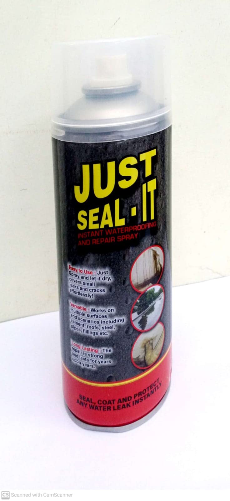 JUST SEAL IT Instant Waterproofing and Repair CLEAR spray (Anti-corrosion) CLEAR spray PACK OF 1