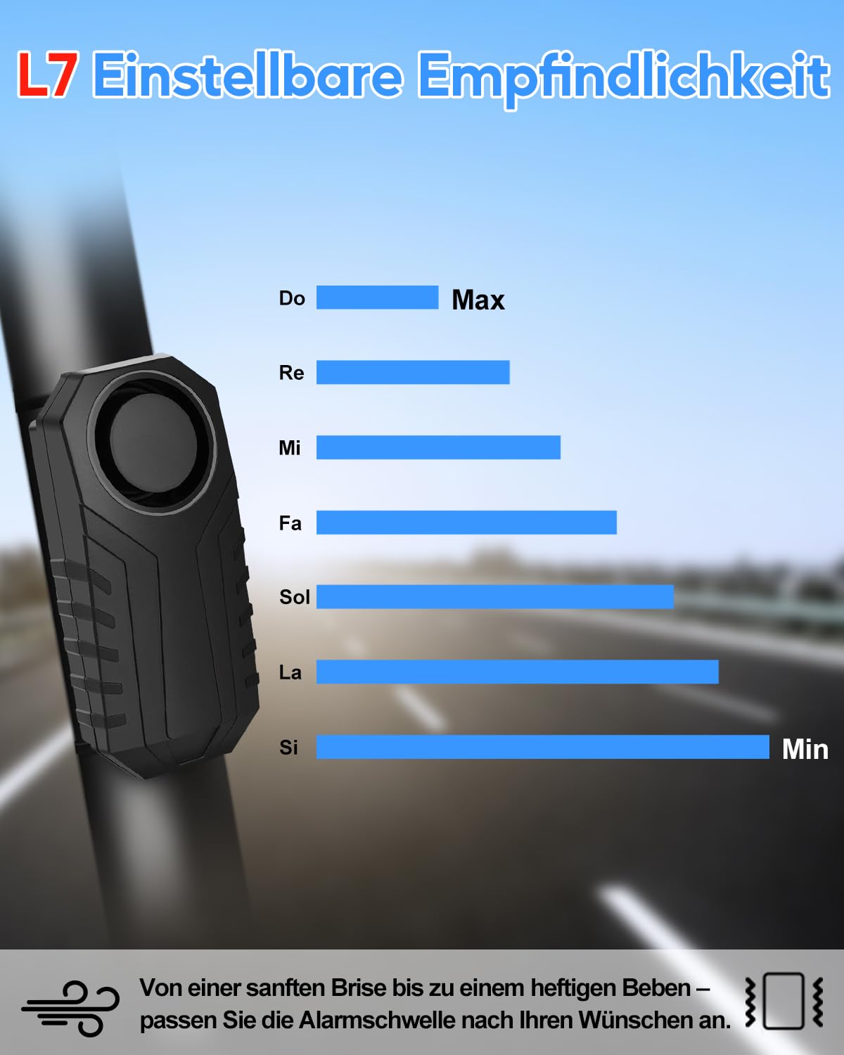 Cruxer 2 sistemi di allarme per bicicletta con telecomando, accessori per bicicletta senza fili, antifurto per moto, allarme per bicicletta, con funzione di allarme per scooter