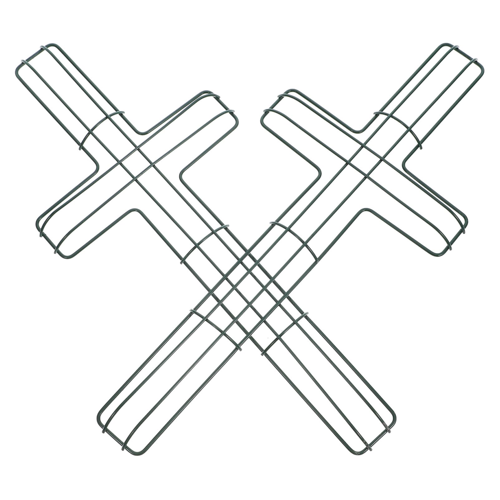 Healvian 2pcs Shape Wreath Frame for Crafting Sturdy Wreath Rack for Easter Christmas Decor for Floral Arrangements Garland Accessories