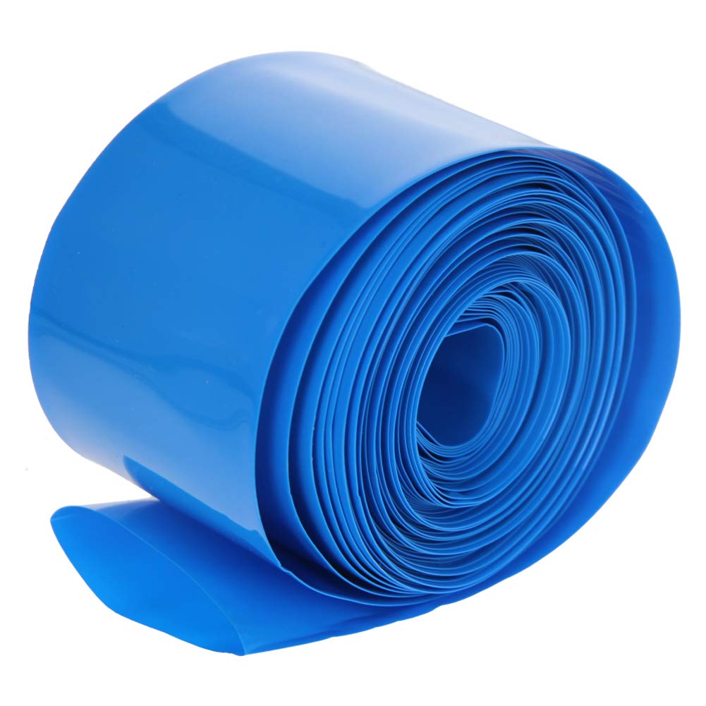 Guaina Termorestringente Per Batterie - Tubo PVC Blu Diametro 47mm, Lunghezza 2.5m - Foto 4