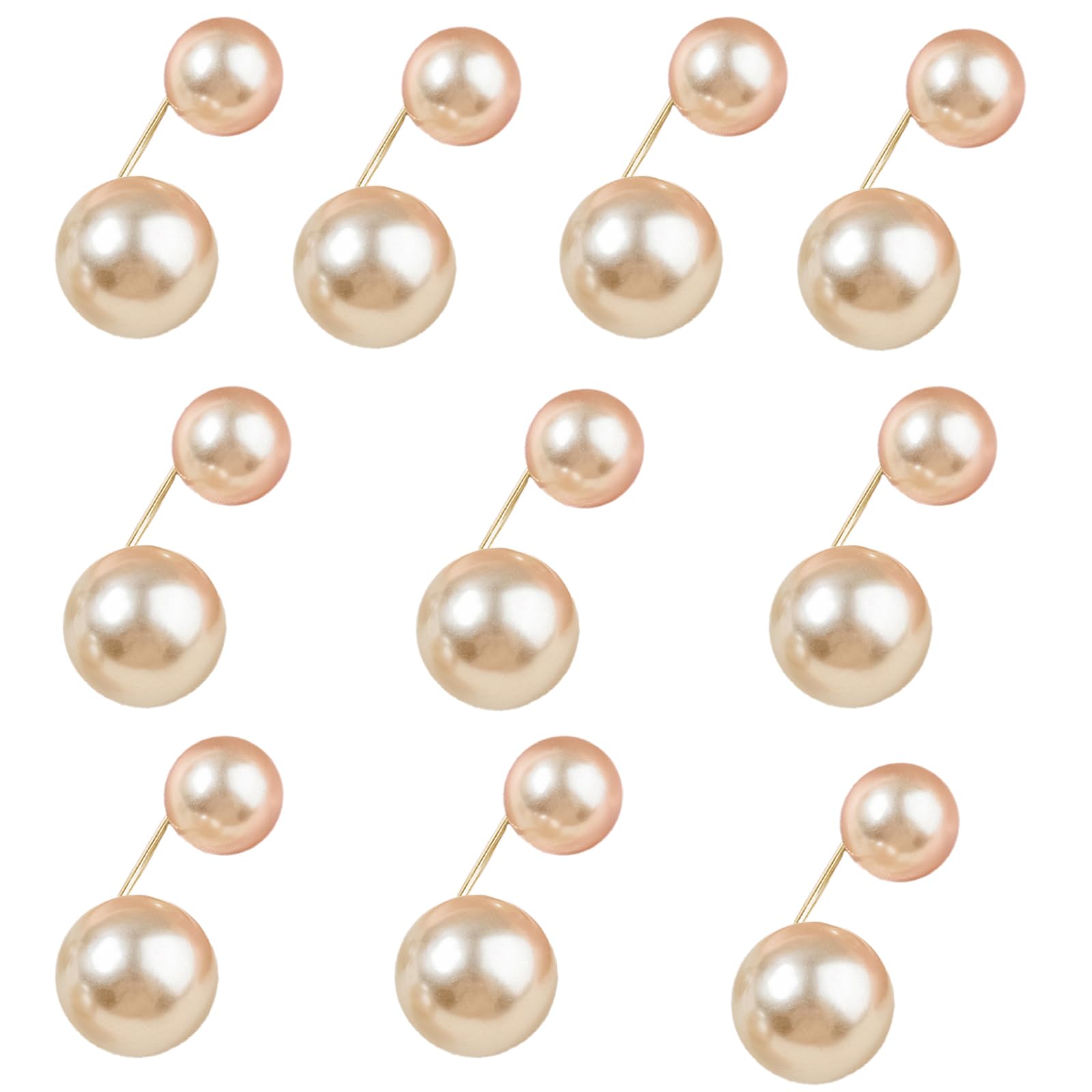 NMOWYBPY Artificial Pearls Waist Tighteners for Jeans Pants Trousers Dress Skirt Pants Shortener Clip Shawl Cardigan Collar Clip Waistband Adjuster
