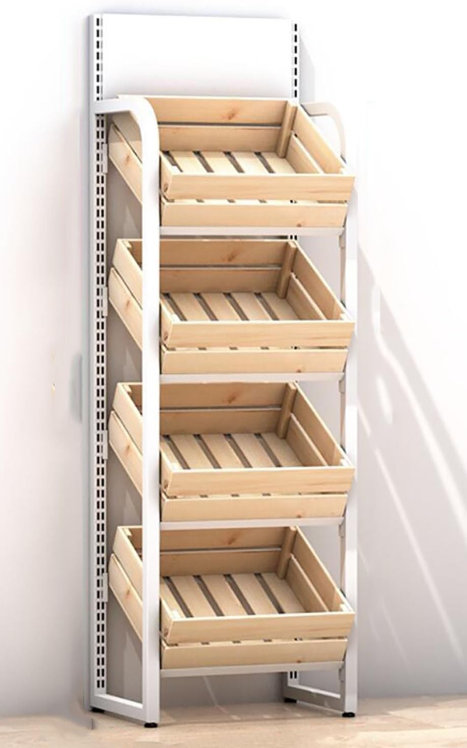 4Tier Fruit Onion Potato Storage Rack For Kitchen Pantry