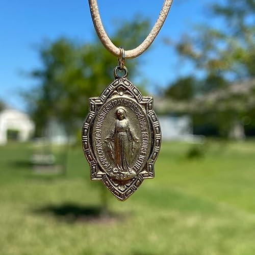 Miniatura 2 de Women Gift Miraculous Medal - Virgin Mary Jewelry Eternal Love Mary and Christ Blessed Mother Medalla Milagrosa Charms Mom Birthday Gifts Gold