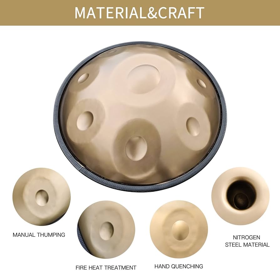 ハンドパン　hand pan 新品 Amazon.co.jp: Handpan Drum instrument 18インチ 9 Notes G