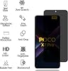 Privacy Screen Protector for Xiaomi Poco X7 Pro 5 G Pack of 2 Privacy Protective Glass 9 H Hardness Scratch Resistant Anti-Fingerprint Bubble-Free Anti-Spy Screen Protector for Xiaomi Poco X7 Pro