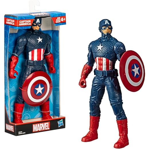 MARVEL Avengers Captain America Action Figure 9.5-inch