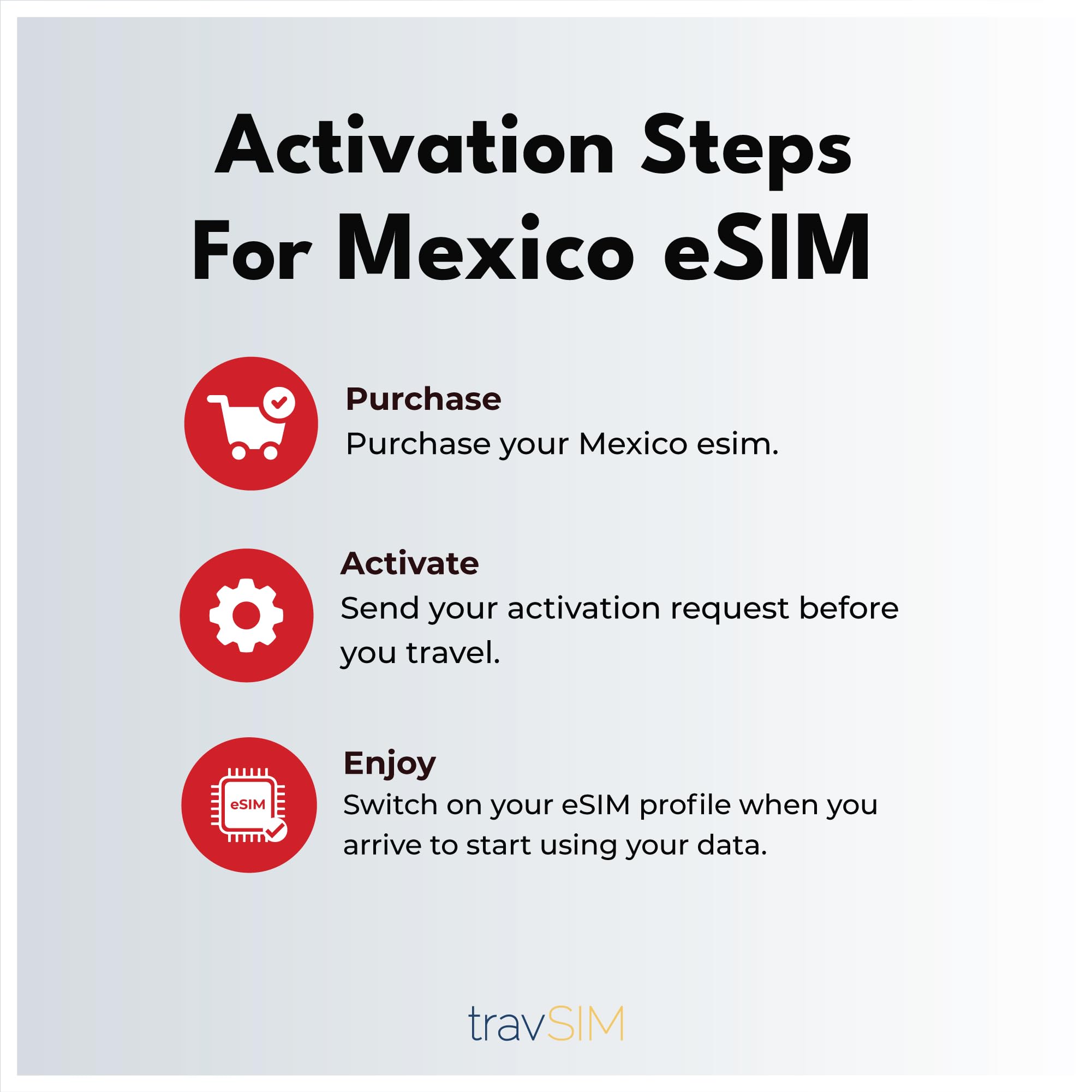 travSIM eSIM Mexiko | 15GB Mobile Daten | unbegrenzter Internetzugang für Google, Facebook, Whatsapp, Instagram und mehr | Der Plan auf Dieser SIM-Karte für Mexiko ist 30 Tage lang gültig.