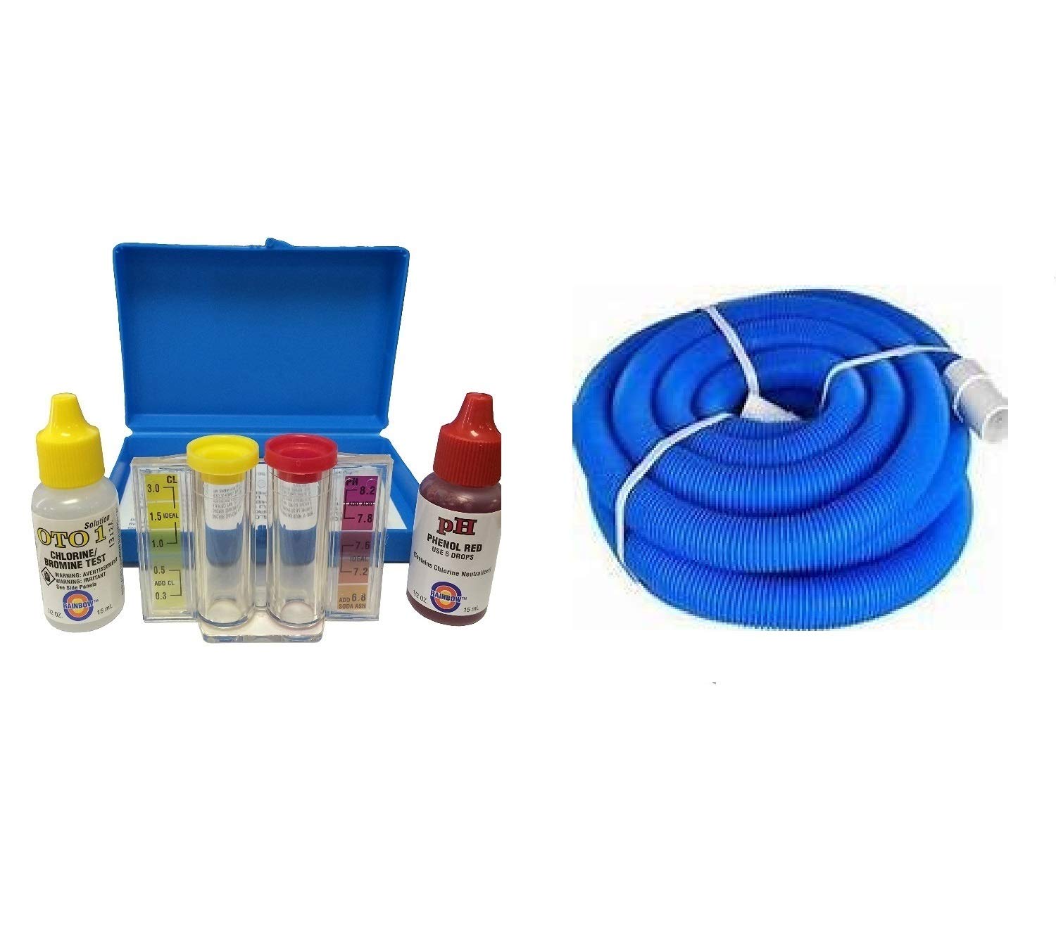 15m Swimming Pool Heavy Duty In-Ground Pool Vacuum Hose with Test Kit-image-0