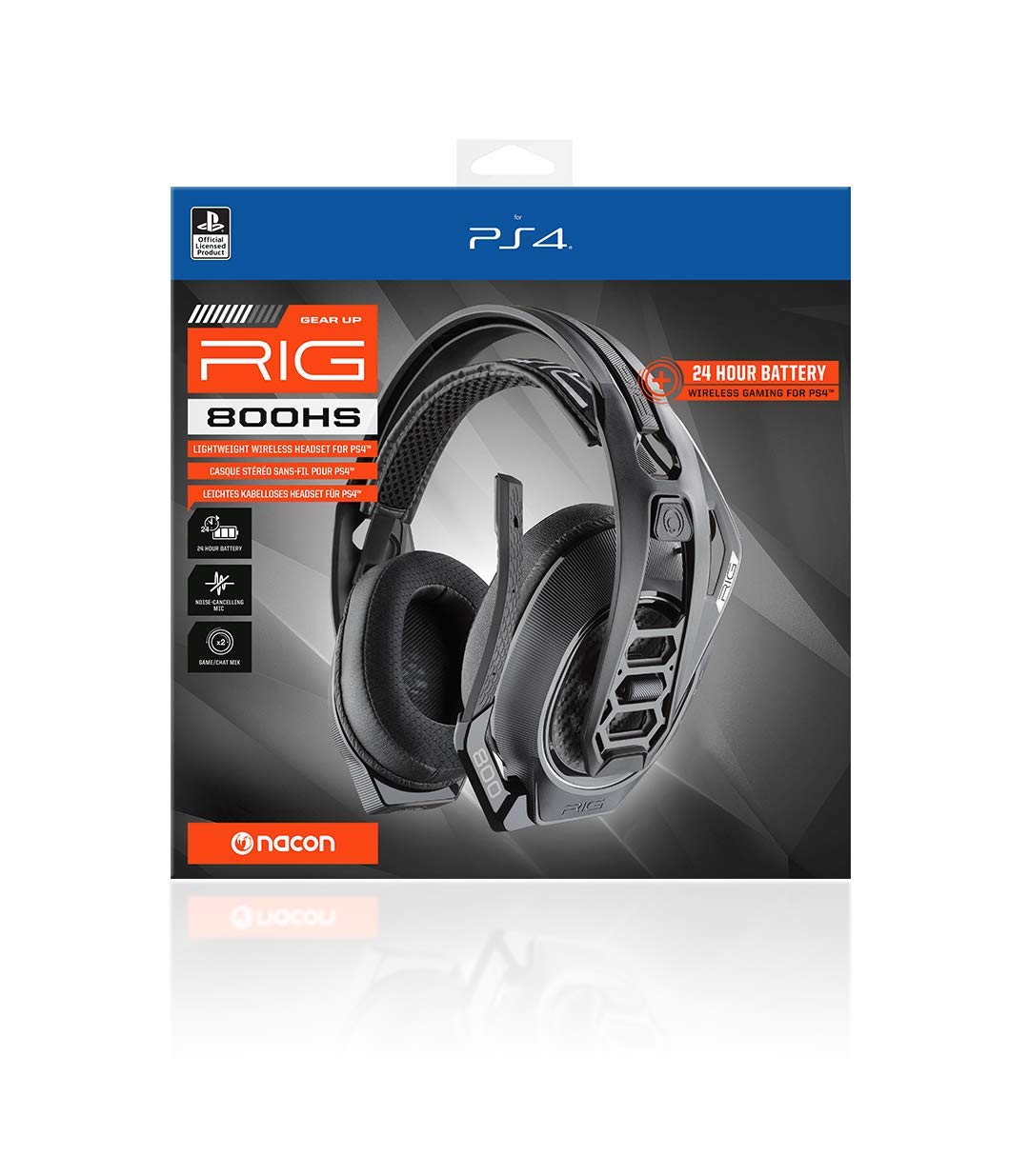 Plantronic - Auriculares Gaming RIG Serie 800HS con licencia Sony PS4 (PS4)