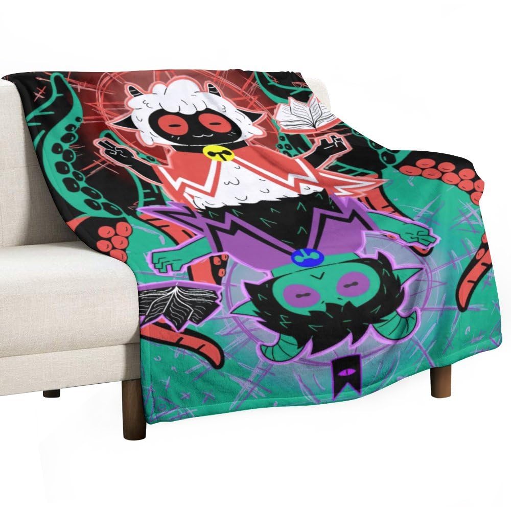 Cult of The Lamb Throw Blanket Lightweight Soft Fleece Blanket for Couch Sofa Bed Microfiber Cozy Throw Blanket 60 * 50