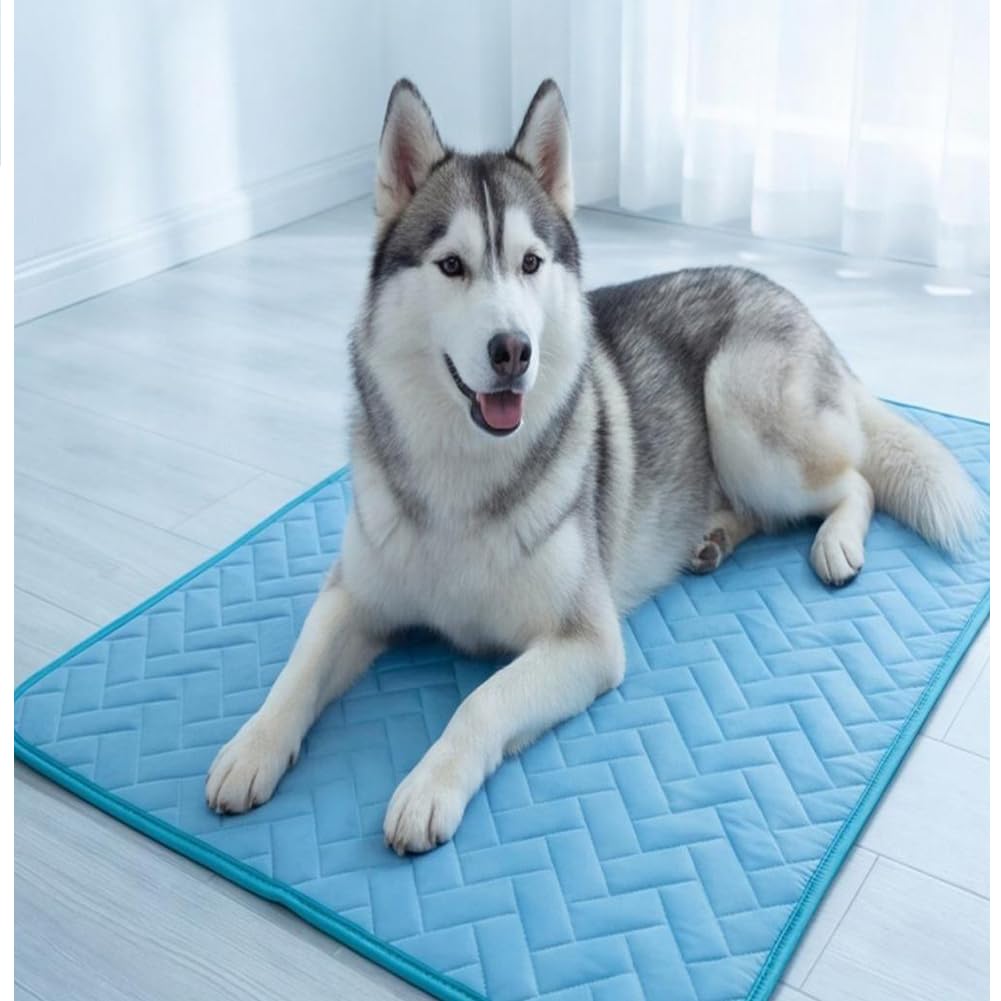 Dog Cooling Mat for Dogs of All Three Sizes: Large, Medium and Small, Cooling Mat for Dogs, Tear Resistant and Wear-Resistant, Dirt-Resistant, Easy to Clean, Used for All Pets (27.5 * 19.6 in)