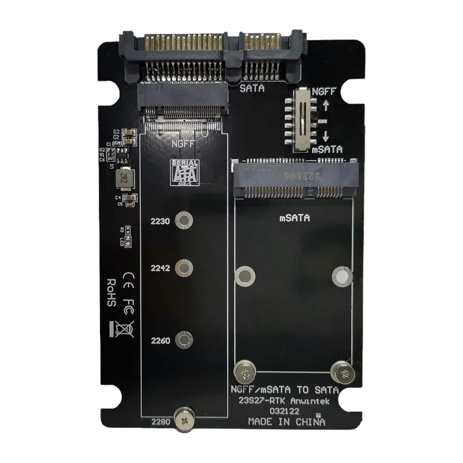 PUFFIN NGFF M.2 to SATA Converter Adapter with mSATA Support | SATA M.2 + MSATA SSD to SATA Hard Drive Adapter Card for Computer, Supports M.2 modules in 2280, 2260, 2242 and 2230-picture-17