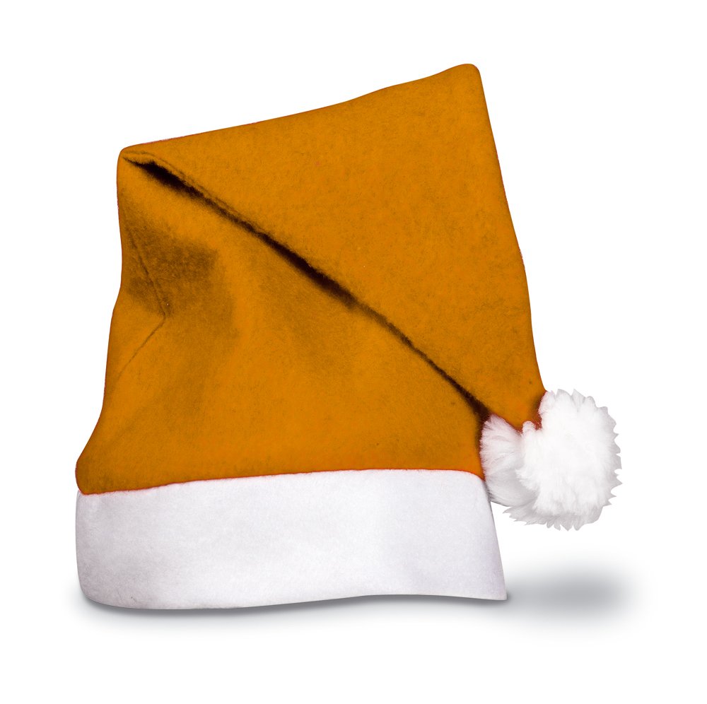 eBuyGB Christmas Santa Hat & Novelty Festive Accessories Multiple Colours Unisex Adults Fancy Dress Costume Party (Pack of 1 Orange)