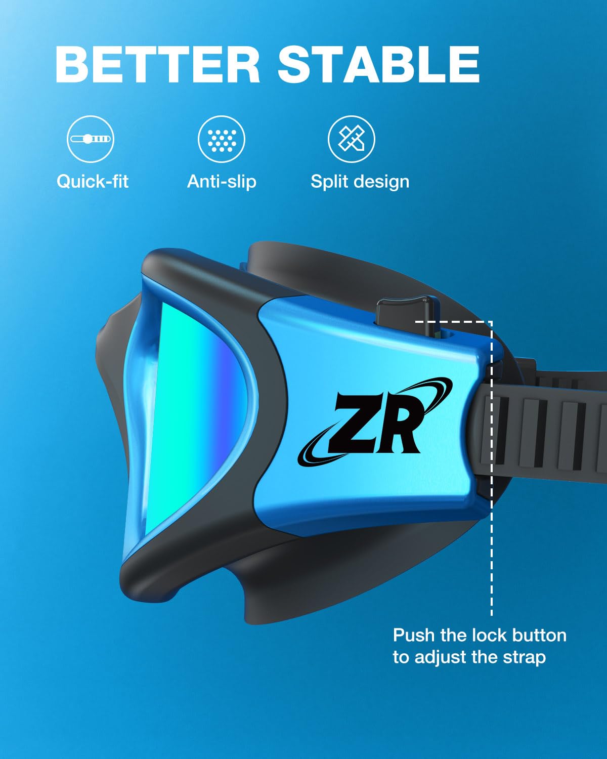 ZIONOR G1 Polarisierte Schwimmbrille für Damen und Herren UV-Schutzbrille