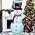 AJY 4FT Christmas Snowman Inflatable LED Lights Indoor Outdoor Yard Lawn Decoration Cute Fun Holiday Blow Up Party Display