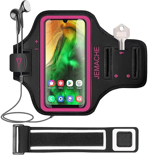JEMACHE - Brazalete para Galaxy A56 A55 A54, resistente al agua, para gimnasio, correr, entrenamiento, para Samsung Galaxy A52 A53 A54 A55 A56 con