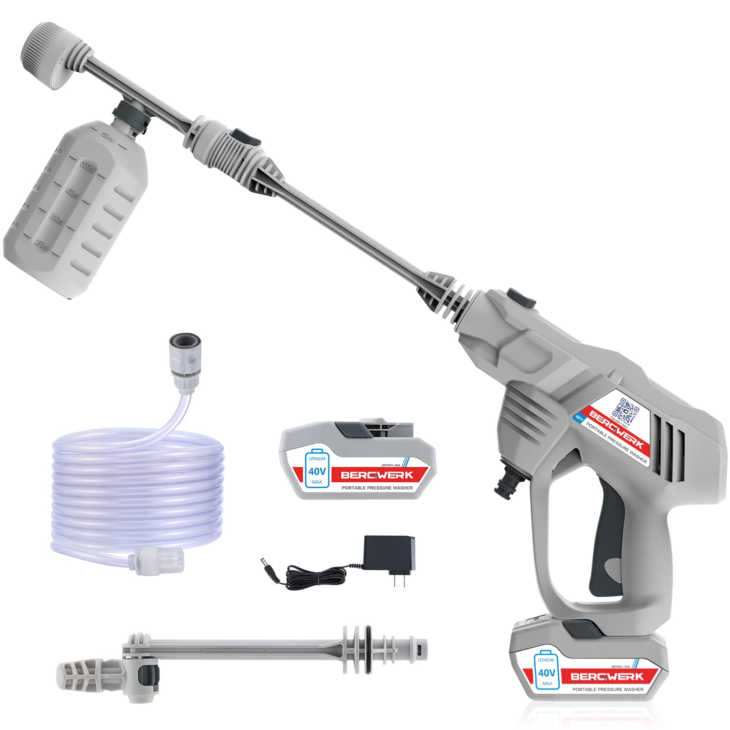 Amazon.com : BERGWERK Cordless Power Cleaner, Portable Power