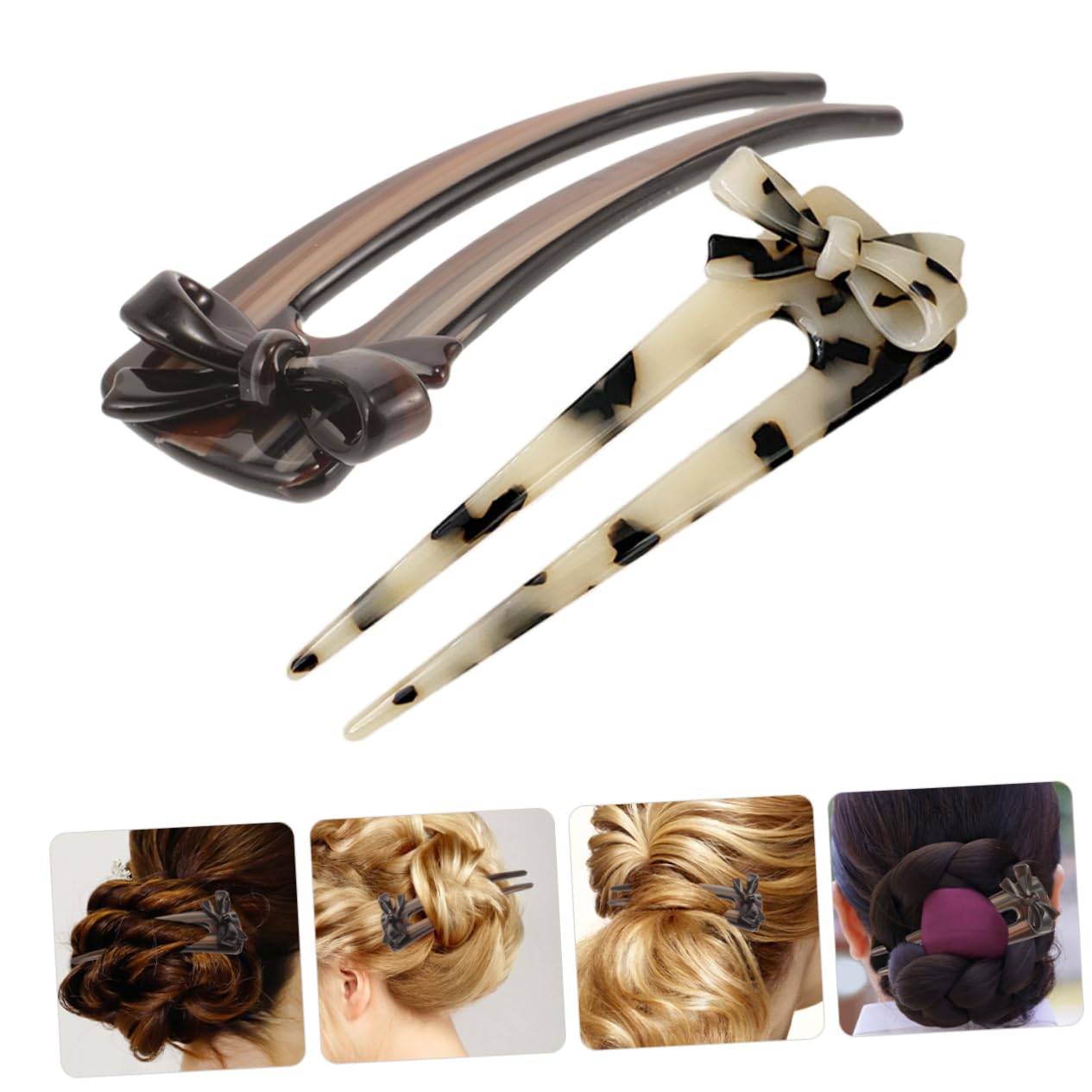 Beaupretty 8piezas Horquillas Para Cabello Largas De Accesorios Vintage Diseño De Moño Para Peinados De Moño Francés y Ocasiones Especiales