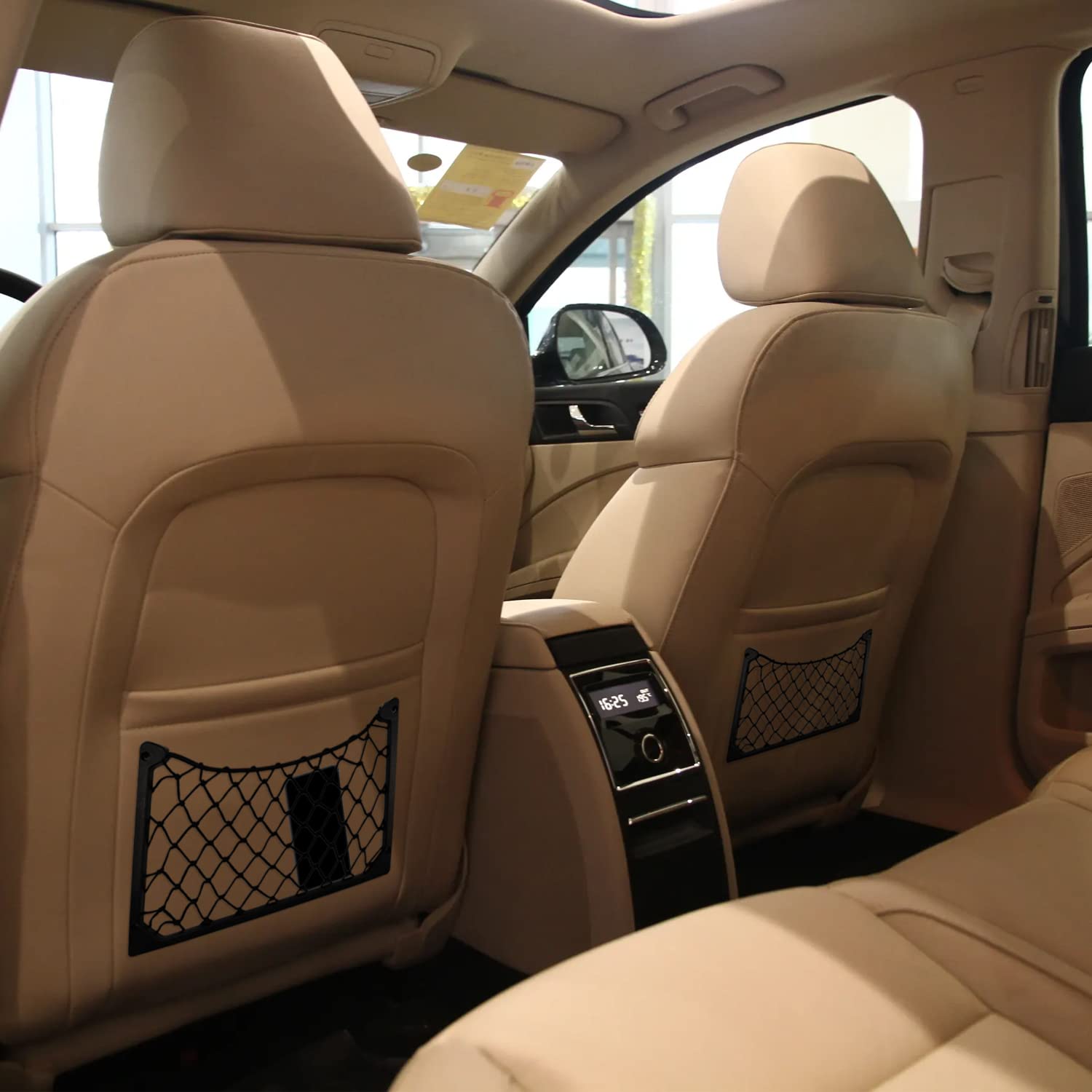 Rete Portaoggetti Per Auto 31x21cm - Set 2 Pezzi Con Viti E Ganci - Foto 11