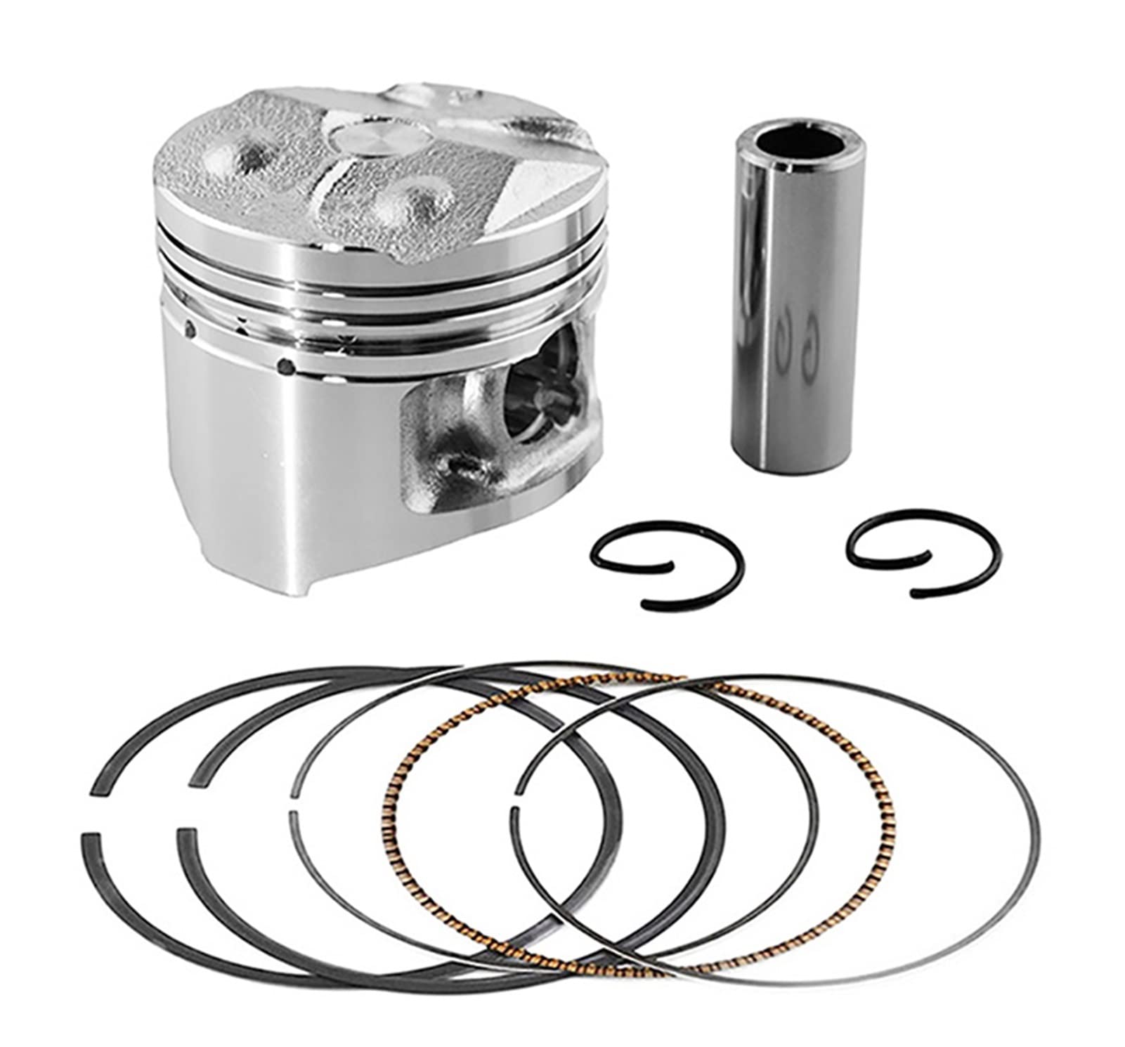 SHUANGX Motorcycle Engine Parts STD ~+50 Cylinder Bore Size 48 Mm 48.25 Mm 48.5mm Pistons & Rings Fi