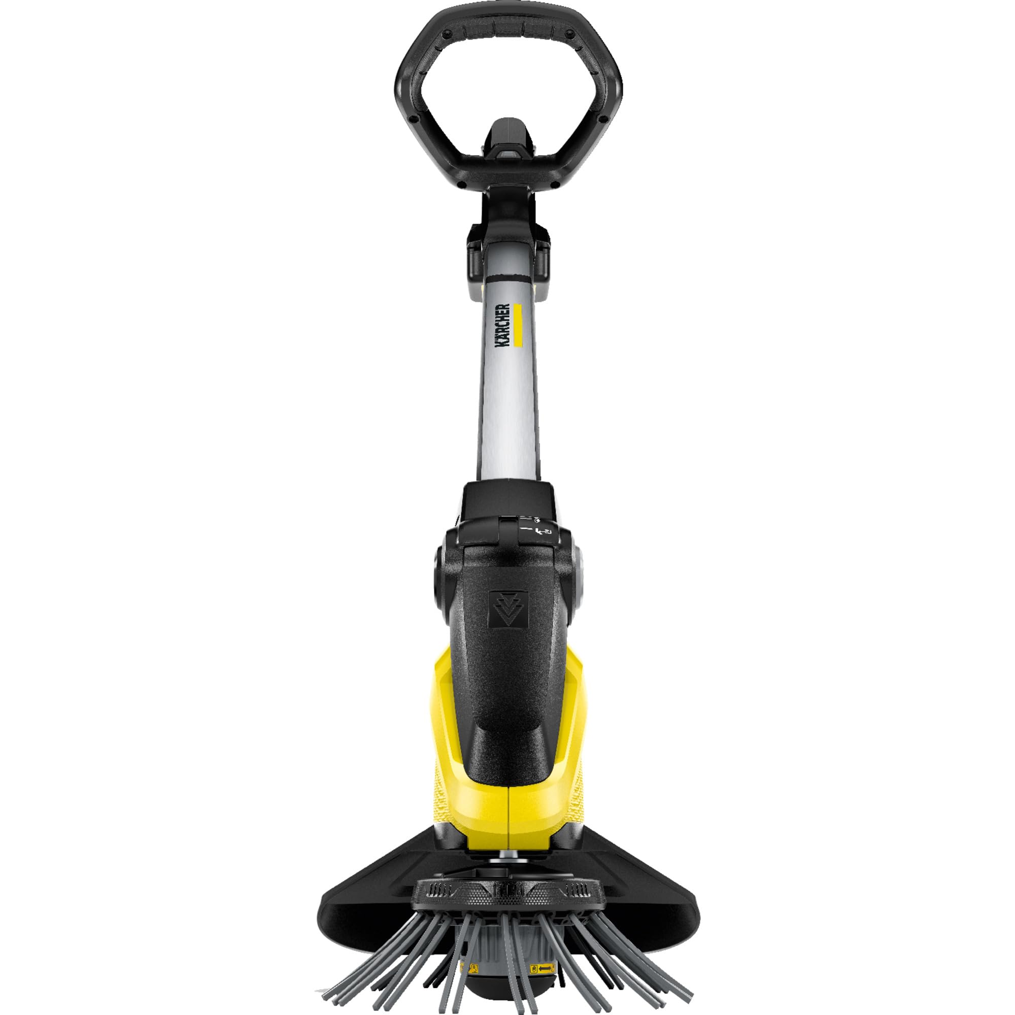KÄRCHER Désherbeur sans Fil WRE 18-55, Batterie 18 V, Vitesse de Rotation : 2300-2800 TR/Min, Diamètre de la Brosse : 180 mm, Poils en Nylon, Protection Anti-éclaboussures, avec Batterie et Chargeur