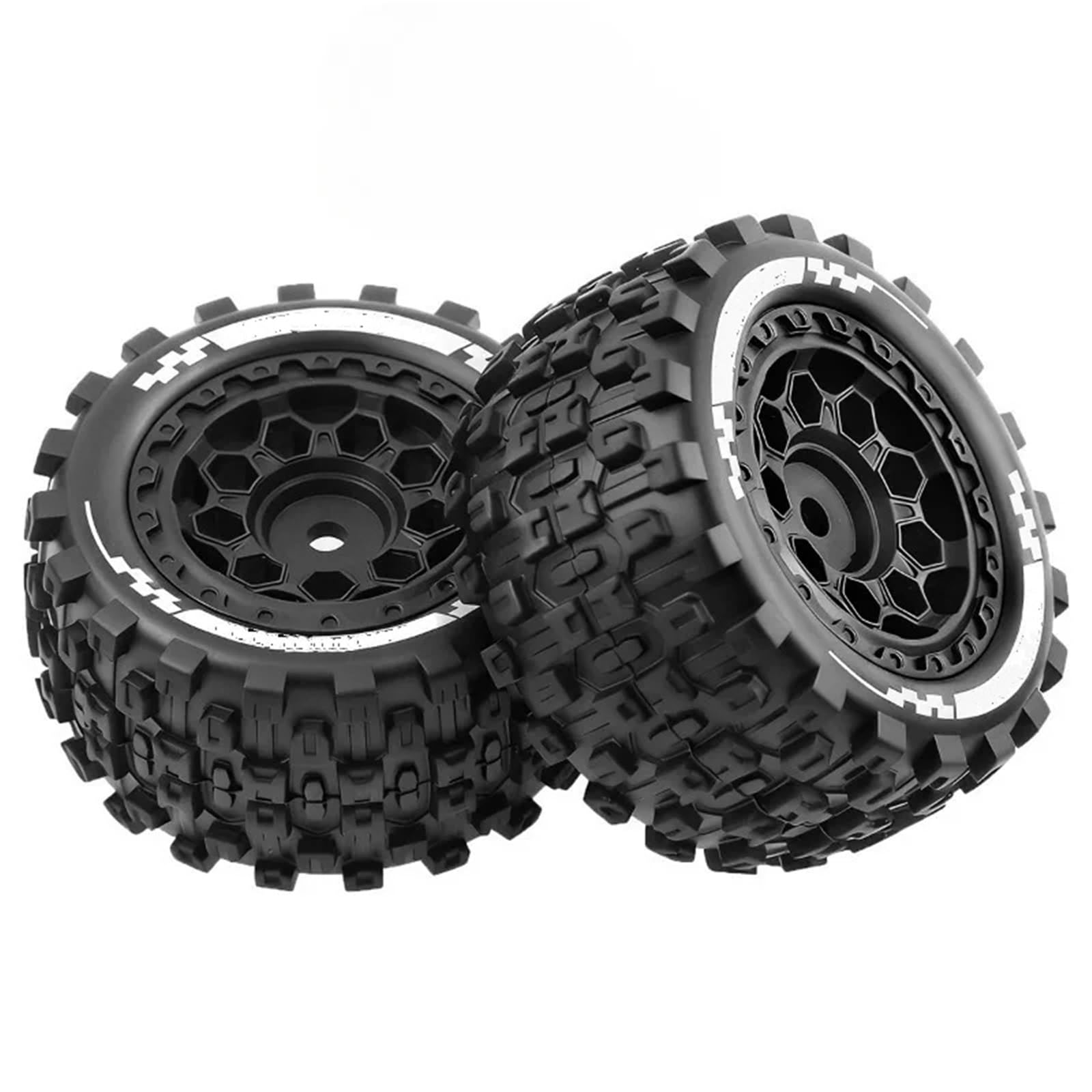Per Arrma Per Granite Per Grom 1/18 RC Auto Per 4X4 RTR Off-Road 4 Pz Ruote Pneumatici Set Di Sostituzione Aggiornamento Riparazione Modificare Parti Parti Ricambio Rc