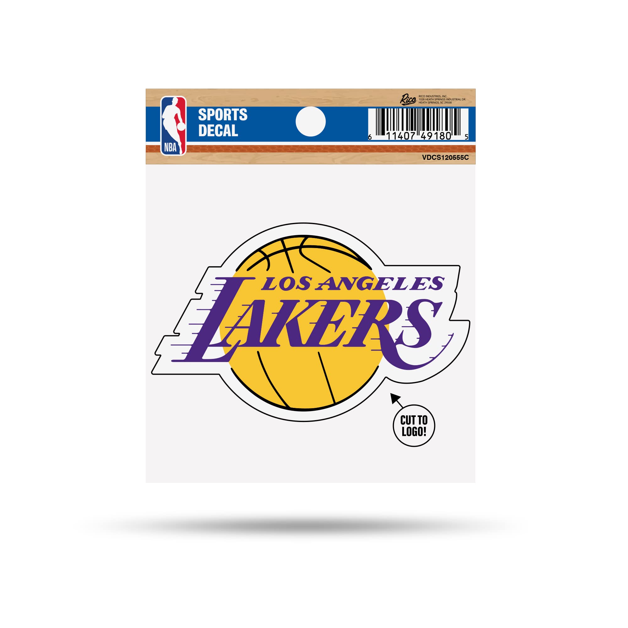 Rico Industries NBA Basketball Boston Celtics 4"x4" Small Style Decal, Team Color