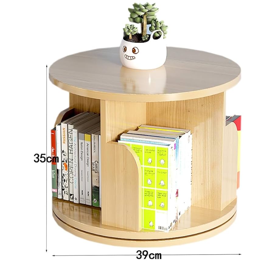 Amazon.co.jp: 小型回転本棚、1段回転本棚360ディスプレイ