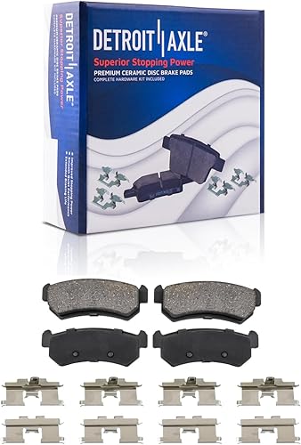Miniatura 26 de Detroit Axle - Pastillas de freno traseras para Chevrolet Captiva Sport Equinox GMC Terrain Pontiac Torrent Saturn Vue XL-7, Pastillas de freno de