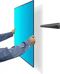 Auoace Suporte de parede para TV sem parafuso prisioneiro, suporte de TV sem parafusos para drywall de 32 a 75 polegadas, suporta até 68 kg, sem danos, sem broca, sem parafusos, perfil baixo, gancho