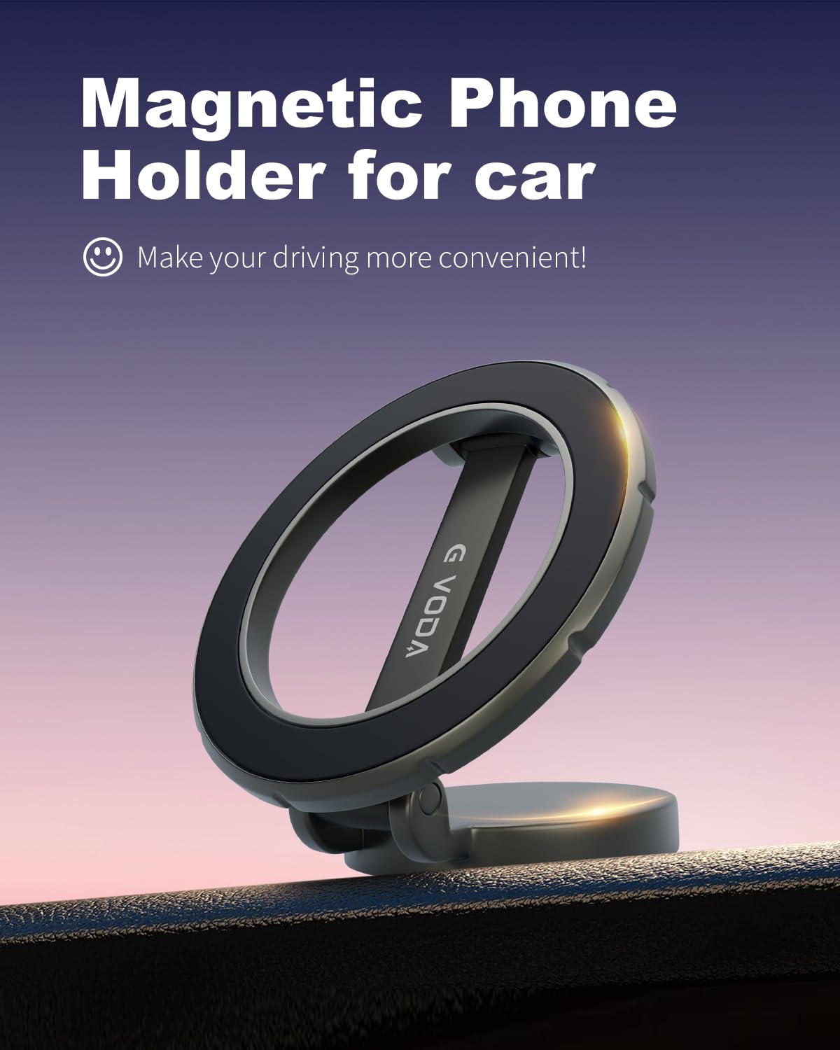 Se adapta a MagSafe - Soporte de coche para salpicadero de coche y pantalla Tesla [todo metálico], soporte ultra magnético para teléfono de coche, soporte de teléfono ajustable de 360°