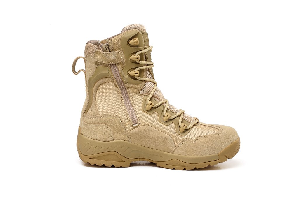Men's 8 Inch Military and Tactical Boot with Side Zipper
