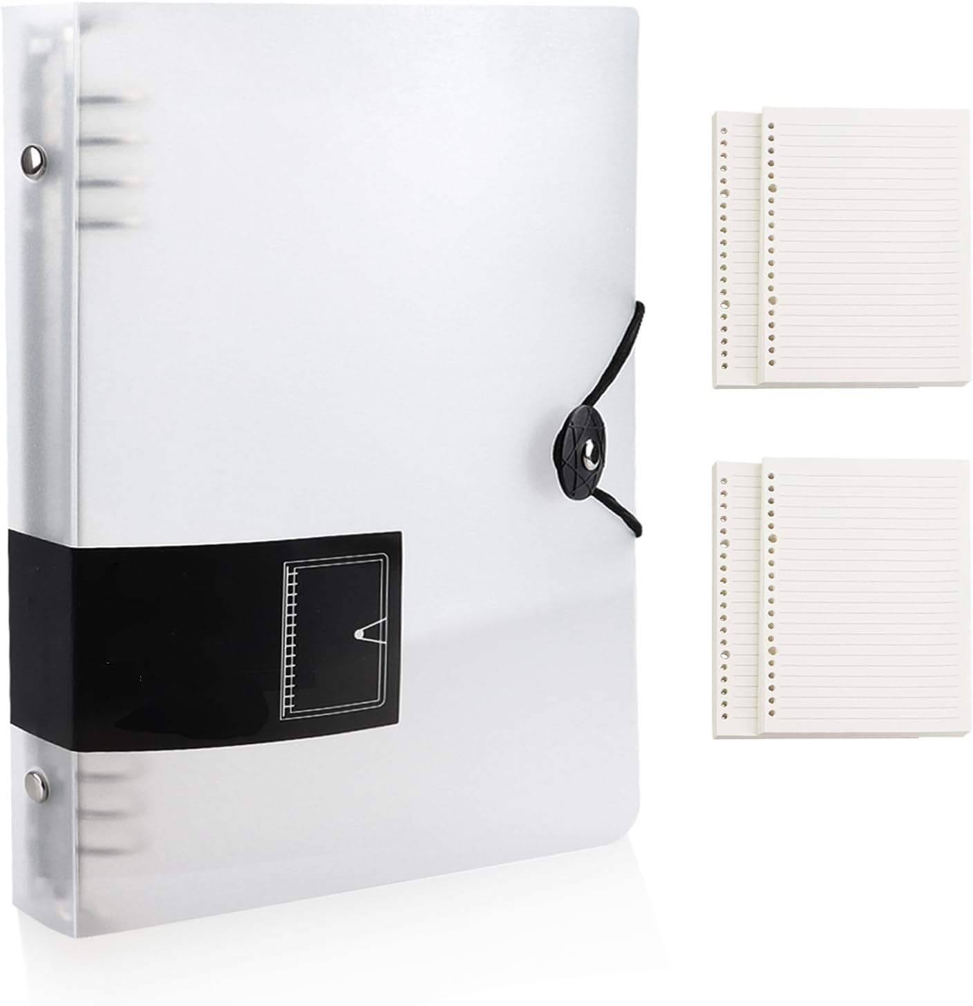 A5 Plastic Ring Binder,Folders for Paperwork A5 with 240 Sheet Loose