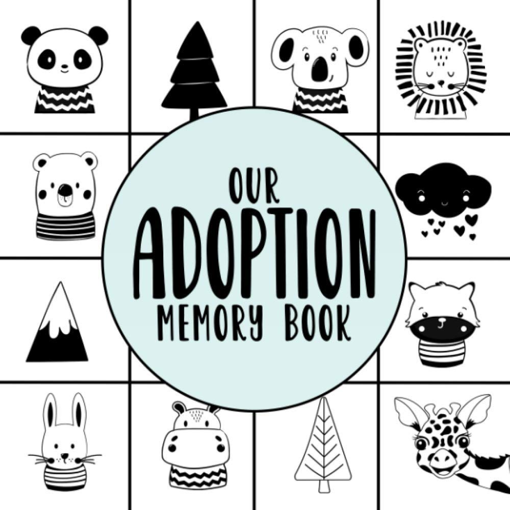 Our Adoption Memory Book: A Modern Keepsake Baby Child Journal with Prompts for Adoptive Families | Scandinavian Theme