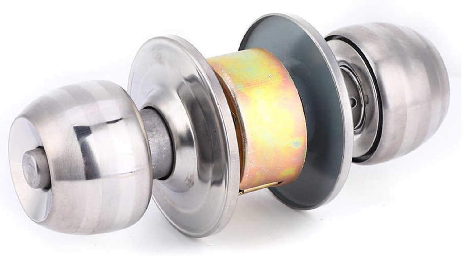 KYUEPONG Handle Locks Door Lock, Stainless Steel Doorknob Round Ball Door Lock Interior Handle 3 Keys