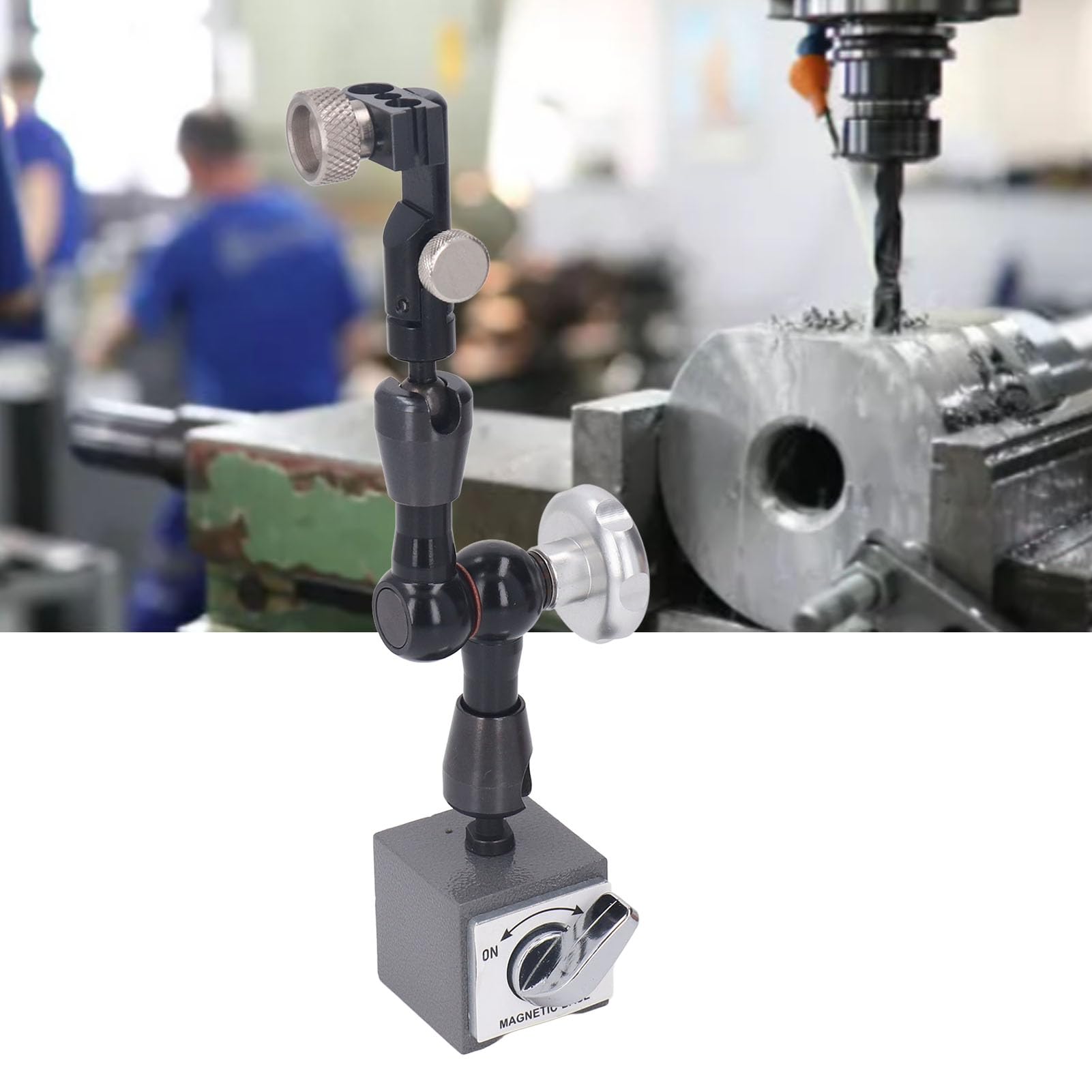 Yctze Magnetyczny Uchwyt Czujnika Zegarowego z Ramieniem, Kulisty Uniwersalny Uchwyt do Pomiarów i Kalibracji w Zastosowaniach Mechanicznych