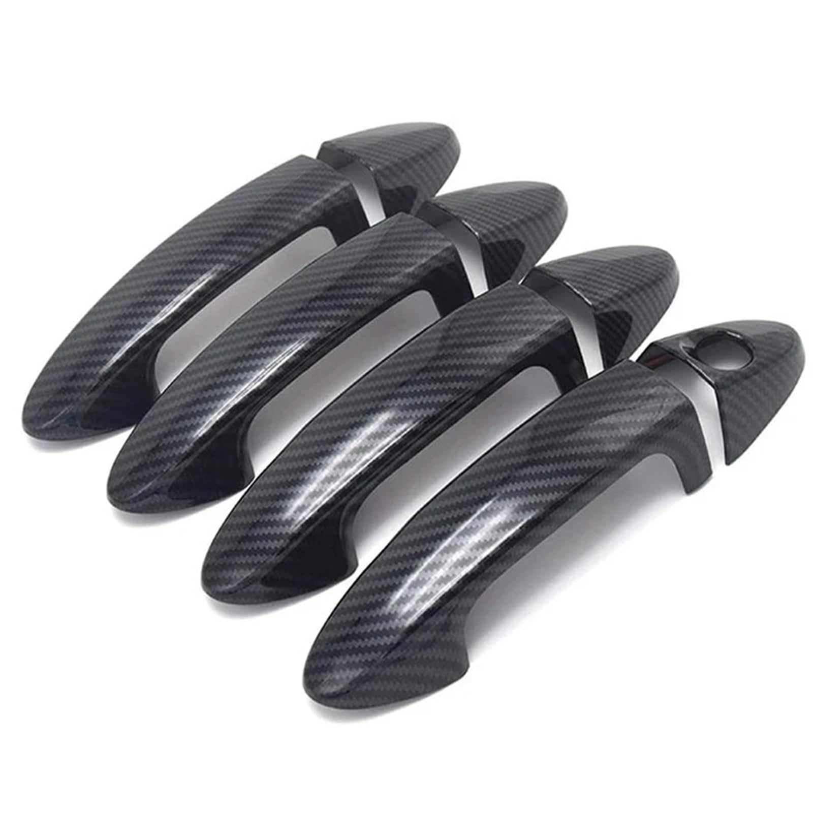 Rdwspli One Color Exterior Handle Shell Compatible With For Fiesta 2009 2010 2011 2012 Accessories Carbon Fiber Car Exterior Door Handle Cover Sticker