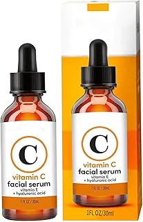 Vitamin C Serum, Hyaluronic Acid for Anti Ageing & Anti Wrinkle Serum, Nicotinamide Serum for Boost Skin Collagen Facial Skin Care, Dark Spot Remover, For Fine Lines,Skin Hydrate&Brighten